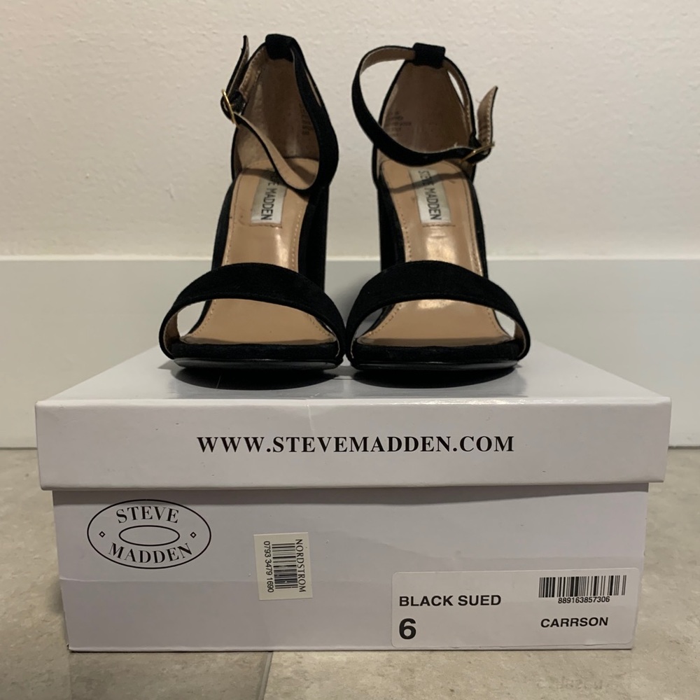 Steve Madden Carrson Black Heel